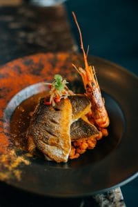 lubina y gambas (gf)